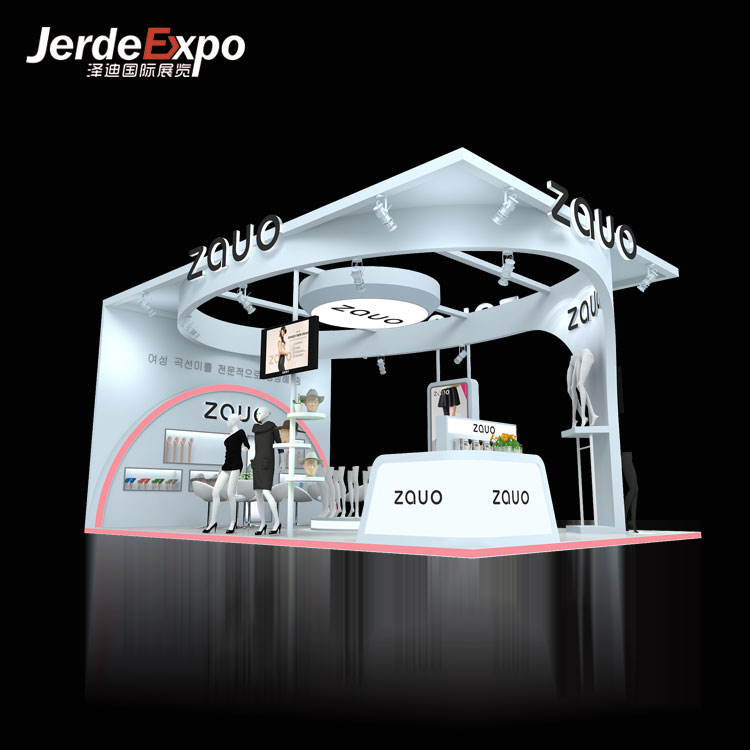 化妝品展位展臺(tái)搭建中的展柜該如何設(shè)計(jì)與布局?